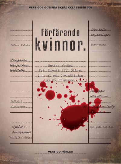 Förfärande Kvinnor - Gotisk Skräck Från Brontë Till Gilman I Urval Och Översättning Av Kg Johansson