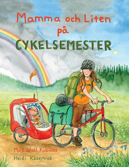 Mamma Och Liten På Cykelsemester