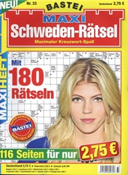 Tidningen Maxi Schweden Rätsel (DE) 3 nummer