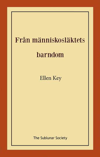 Från Människosläktets Barndom