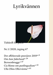 Tidningen Lyrikvännen 6 nummer