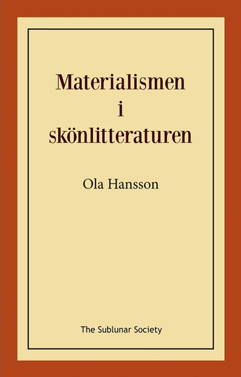 Materialismen I Skönlitteraturen