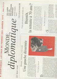 Tidningen Monde Diplomatiqu (FR) 3 nummer