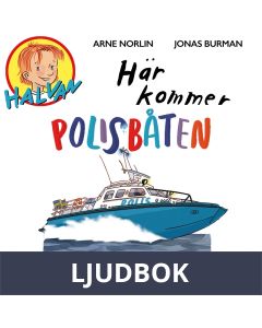 Här kommer polisbåten, Ljudbok