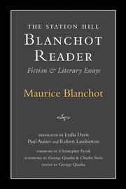 Blanchot Reader