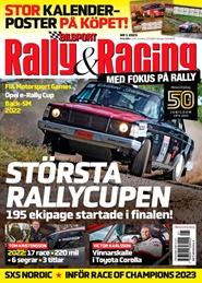 Tidningen Bilsport Rally&Racing 7 nummer