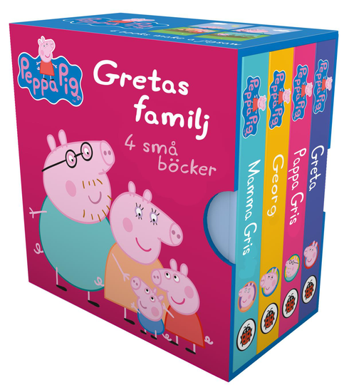 Greta Gris- Gretas Familj 4 Små Böcker